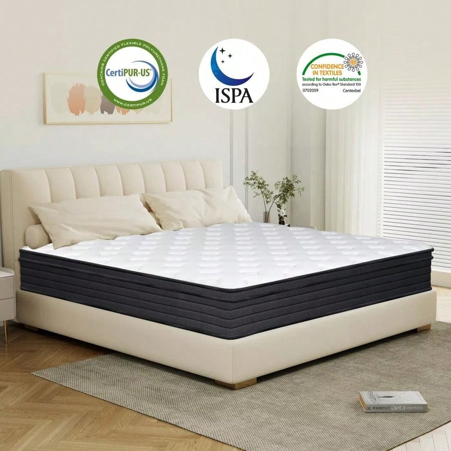 8/10/ 12/14 Inch Inch Twin Full Queen King Mattress,Medium Firm Hybrid Mattresses In A Box